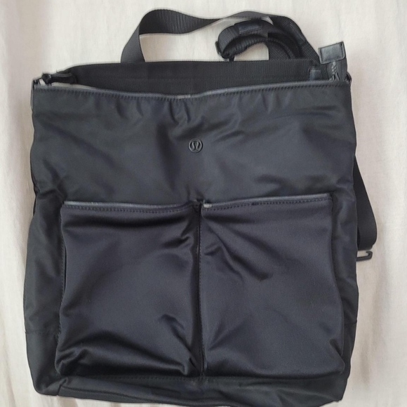 Lululemon Athletica Black Messenger Bag